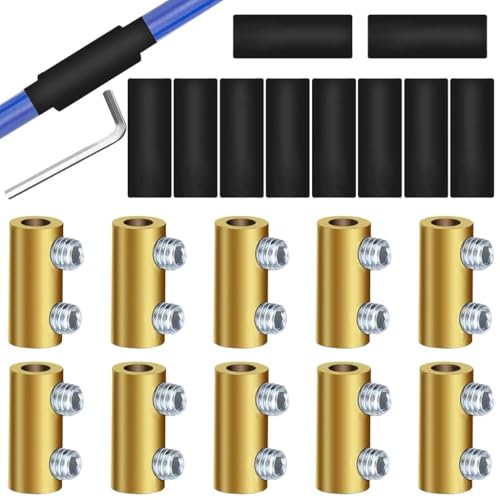 Serplex® 10Pcs Wire Connectors with 10Pcs Heat Shrink Tubes, Screws and Wrench 6 AWG Splicing Quick Wiring Terminal 80 Amp Circuit Connecto Serplex® 10Pcs Wire Connectors with 10Pcs Heat Shrink Tubes, Screws and Wrench 6 AWG Splicing Quick Wiring Terminal 80 Amp Circuit Connecto